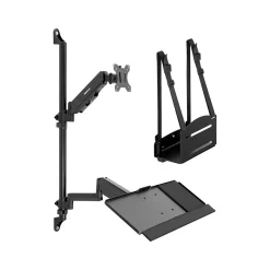 Mount-It! Adjustable Monitor Wall Mount Workstation, Up to 32", Black (MI-7991)* Monitor Mounts & Stands