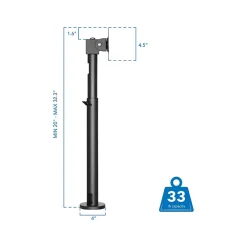 Mount-It! Adjustable POS Monitor Mount, Up to 23