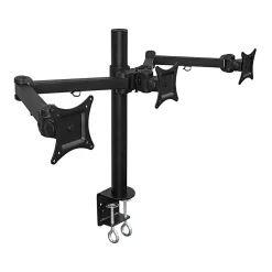 Mount-It! Adjustable Triple Monitor Mount, Up to 32", Black (MI-753XL)* Monitor Mounts & Stands