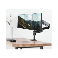 Mount-It! Adjustable Triple Monitor Mount with Gas Spring Arms, Up to 27