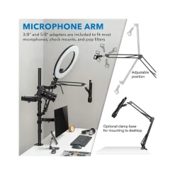 Mount-It! All-in-One Adjustable Studio Camera Setup Single Mount, Up to 32