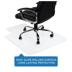 Best Carpet Chair Mat with Lip, 35.5" x 47", Clear Vinyl (MI-7817) Chair Mats