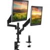 Mount-It! Dual Monitor Arm Desk Mount for 19" to 32" Monitors, Black (MI-4762)* Monitor Mounts & Stands