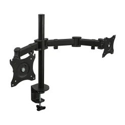 Mount-It! Dual Monitor Arms, Up To 27" Monitors, Black (MI-1752)* Monitor Mounts & Stands
