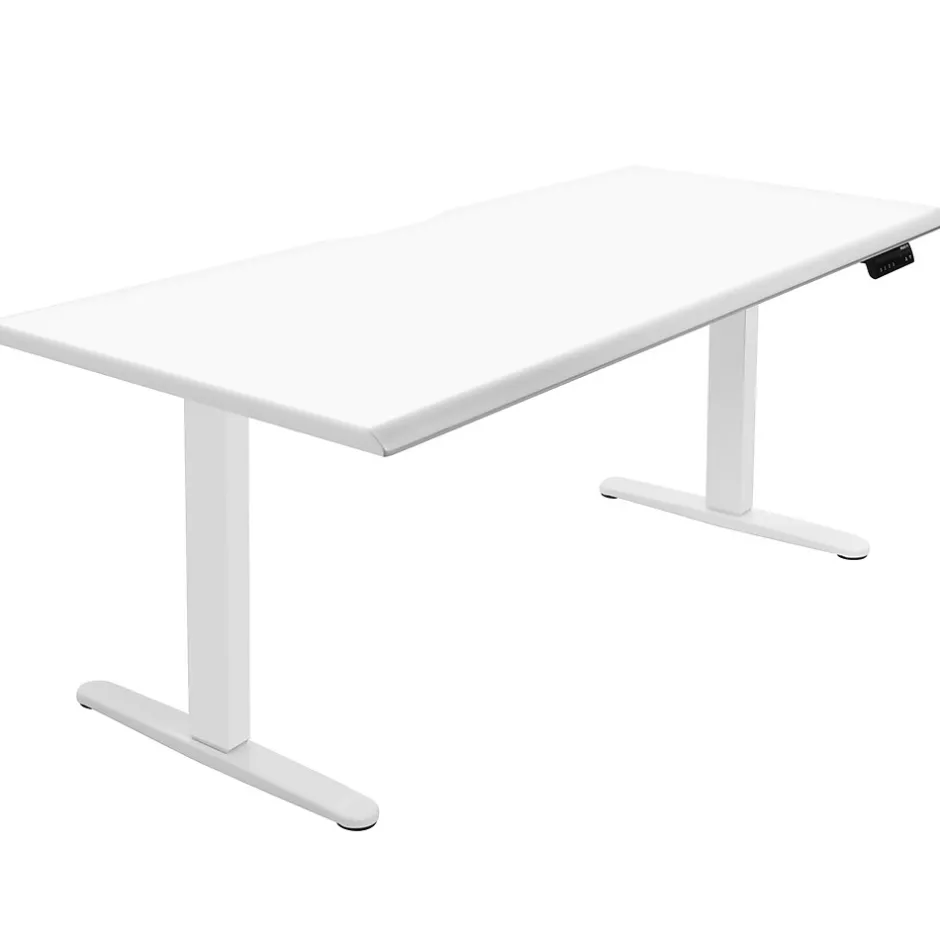 Hot Dual Motor 72"W Electric Adjustable Standing Desk, White (MI-18124) Standing Desks
