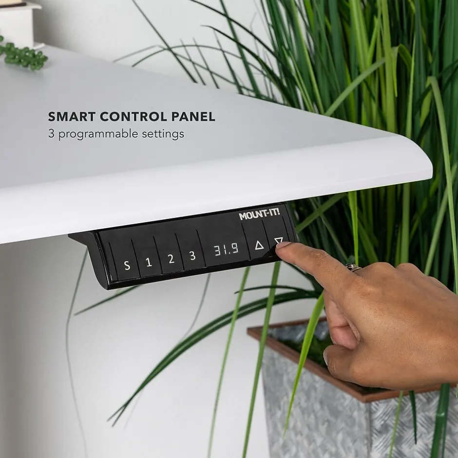 Hot Dual Motor 72"W Electric Adjustable Standing Desk, White (MI-18124) Standing Desks