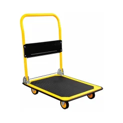 Hand Trucks & Dollies<Mount-It! Foldable Flatbed with Swivel Wheels, 330 lb. Capacity, Black/Yellow (MI-920)