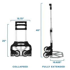 Hand Trucks & Dollies<Mount-It! Folding Hand Truck and Dolly, 165 lbs., Silver/Black (MI-901)