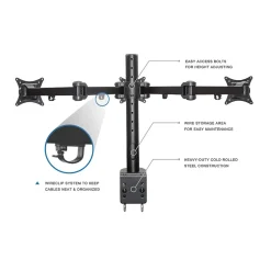 Mount-It! Full-Motion Triple Monitor Desk Mount for 13"-24" ' Screens (MI-753)* Monitor Mounts & Stands