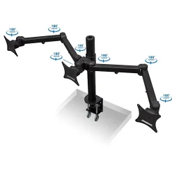 Mount-It! Full-Motion Triple Monitor Desk Mount for 13