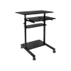 New Mobile 32"W Adjustable Standing Desk, Black (MI-7998B) Standing Desks