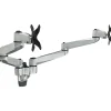 Mount-It! Modular Dual Adjustable Monitor Arms, Up to 30" Monitors, Gray/Silver (MI-43114)* Monitor Mounts & Stands