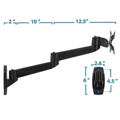 Mount-It! Modular Mount Adjustable Monitor Stands, Up to 27