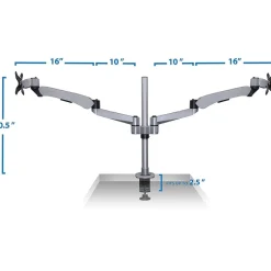 Mount-It! Modular Spring Arm Adjustable Monitor Arm, Up to 27