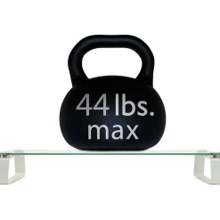 Mount-It! Monitor Stand, Clear/Silver (MI-7262-DS)* Monitor Mounts & Stands