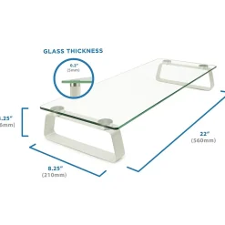 Mount-It! Monitor Stand, Clear/Silver (MI-7262-DS)* Monitor Mounts & Stands