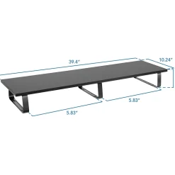 Mount-It! Monitor Stand for Up to 2 Monitors, 39.4