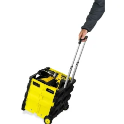 Hand Trucks & Dollies<Mount-It! Rolling Utility Cart, Folding and Collapsible, 55 lbs., Black/Yellow (MI-904)