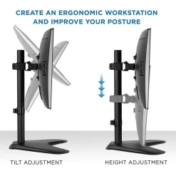 Mount-It! Single Monitor Mount Desk Stand For 22