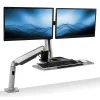 Hot Sit Stand Desk Mount Workstation, Dual Monitor Standing Desk Converter, Full Motion Arm, Height Adjustable (MI-7904) Standing Desks