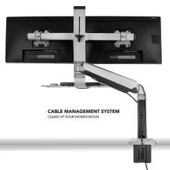 Hot Sit Stand Desk Mount Workstation, Dual Monitor Standing Desk Converter, Full Motion Arm, Height Adjustable (MI-7904) Standing Desks