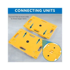 Hand Trucks & Dollies<Mount-It! Small Platform Mover Dolly, 220 lb. Capacity, Yellow (MI-926)