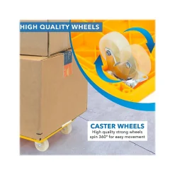 Hand Trucks & Dollies<Mount-It! Small Platform Mover Dolly, 220 lb. Capacity, Yellow (MI-926)