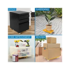 Hand Trucks & Dollies<Mount-It! Small Platform Mover Dolly, 220 lb. Capacity, Yellow (MI-926)