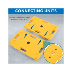 Hand Trucks & Dollies<Mount-It! Small Platform Mover Dolly, 220 lb. Capacity, Yellow, 2/Pack (MI-928)