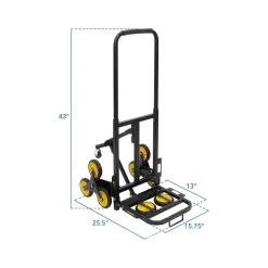 Hand Trucks & Dollies<Mount-It! Stair Climber Hand Truck, 330 lb. Capacity, Black/Yellow (MI-924)