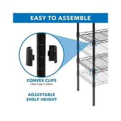 New 5-Tier Metal Shelving Unit, 17