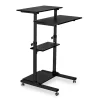 Online 28"W Adjustable Steel Standing Desk, Black (MI-7940) Standing Desks