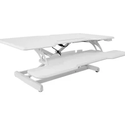 38"W Electric Rectangular Adjustable Standing Desk Converter, White (MI-8012) Standing Desks