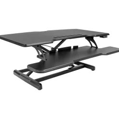 Online 38"W Electric Rectangular Adjustable Standing Desk Converter, Black (MI-8010) Standing Desks