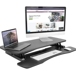Hot 36"W Manual Adjustable Standing Desk Converter, Black (MI-8050) Standing Desks
