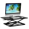 Sale 32"W Rectangular Adjustable Metal Standing Desk Converter, Black (MI-7929BLK) Standing Desks