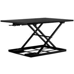 Sale 32"W Rectangular Adjustable Metal Standing Desk Converter, Black (MI-7929BLK) Standing Desks
