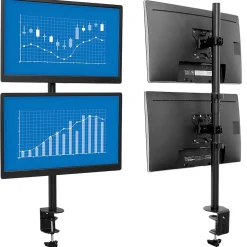 Mount-It! Mount-lt! Adjustable Monitor Mount, Up to 32" Monitor, Black (MI-1768)* Monitor Mounts & Stands
