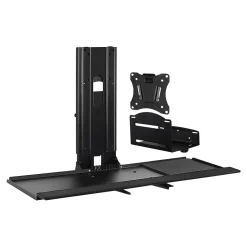 Mount-It! Mount-lt! Adjustable Monitor and Keyboard Wall Mount, Up to 32", Black (MI-7919)* Monitor Mounts & Stands