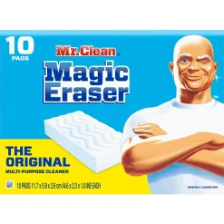 Mr. Clean Magic Eraser Original Scrubber, White, 10 Pads/Pack (32333/69516)