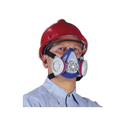 Masks<MSA Safety Advantage® Half Facepiece Air Purifying Respirator, Blue, Medium, Thermoplastic Rubber