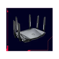 MSI RadiX AXE6600 AX6600 Tri Band MU-MIMO WiFi 6E Gaming Router, Black/Red (RADIXAXE6600)* Wi-Fi Routers