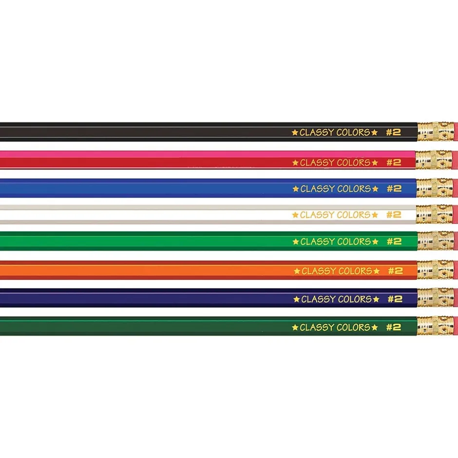 Musgrave Pencil Company Musgrave Classy Colors Wooden Pencil, 2mm, #2 Medium Lead (MUSDHEX99) Best