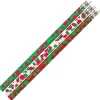 Musgrave Pencil Company MUSGRAVE® Dots of Christmas Fun Motivational Pencils, Assorted Colors, Pack of 144 (MUS2528G) Outlet