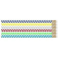 Musgrave Pencil Company Geometric Glitz Wooden Pencil, 0.5mm, #2 Hard Lead, 144/Box (MUS2540G) Clearance