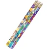 Musgrave Pencil Company Galaxy Galore Motivational/Fun Pencils, 12 Per Pack, 12 Packs (MUS1495D-12) New