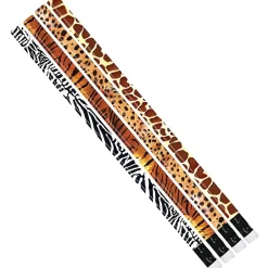 Musgrave Pencil Company Jungle Fever Wooden Pencil, 0.5mm, #2 Hard Lead, 144/Box (MUS1023G) New