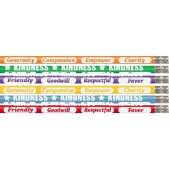 Musgrave Pencil Company Kindness Kounts Wooden Pencil, 0.5mm, #2 Hard Lead, 144/Box (MUS2546G)