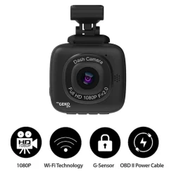 Cameras & Camcorders<Adesso myGEKOgear Orbit 500 2.1 Megapixel Vehicle Camera, Black (GO5008G)