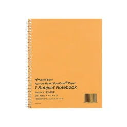 National Brand 1-Subject Notebooks, 7" x 8", Narrow Ruled, 80 Sheets, Brown (33004) Outlet
